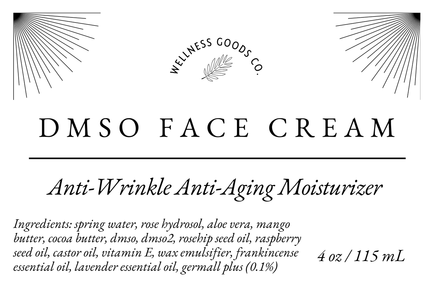 Wellness Goods DMSO Face Cream